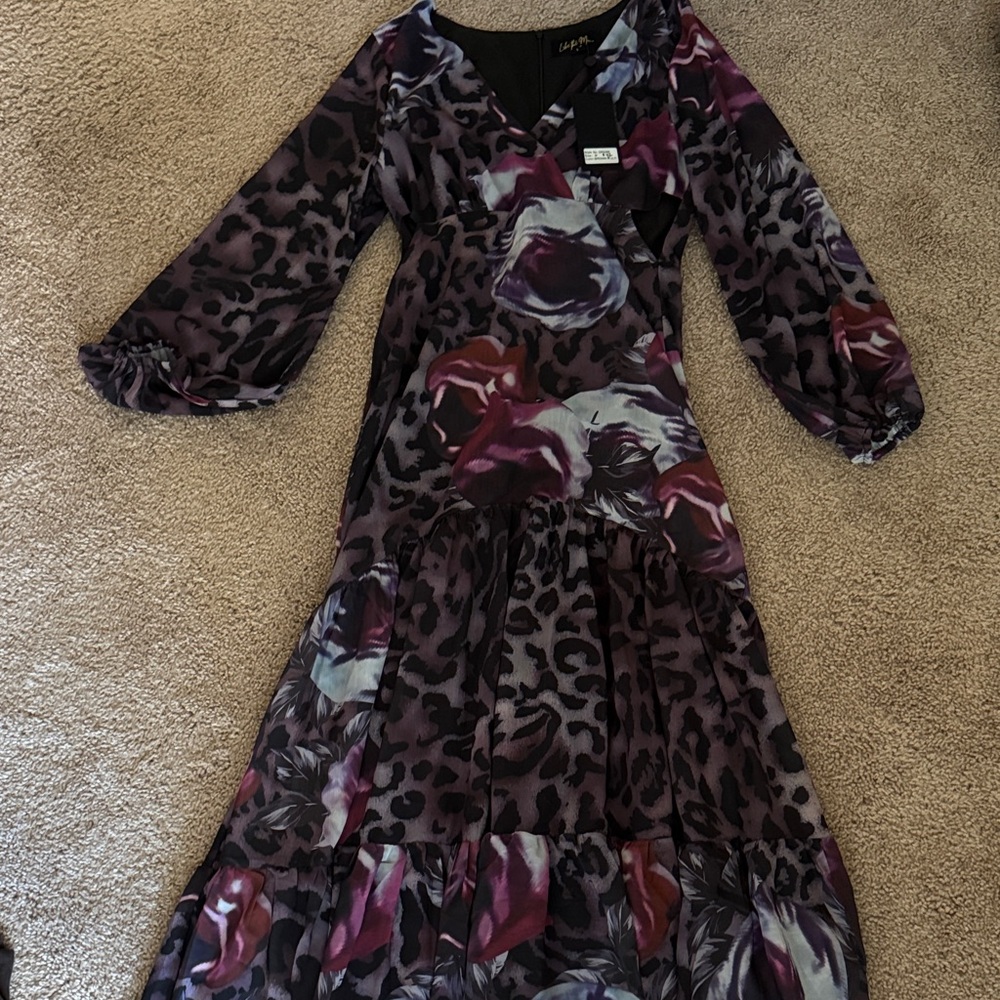 Like the Moon Purple and Black Dress